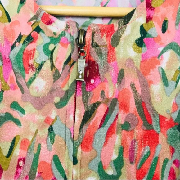 TanJay Multicolor zip up Jacket women size PM - Picture 10 of 12